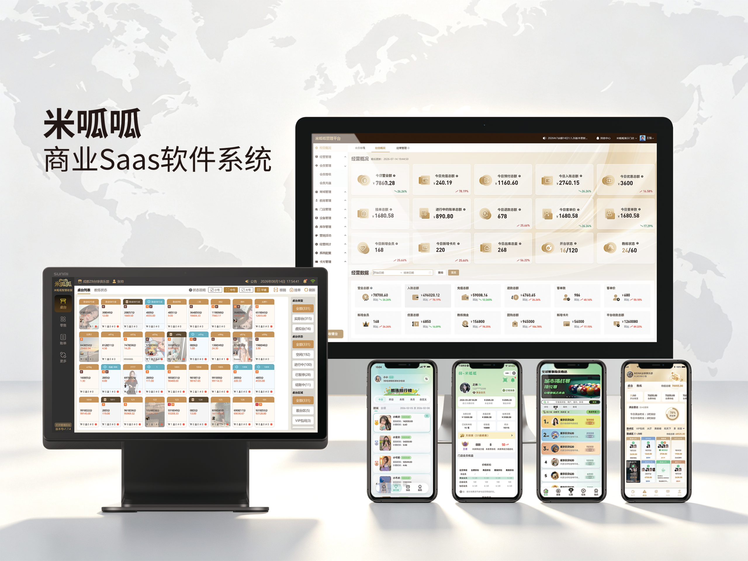 商业SaaS收银系统